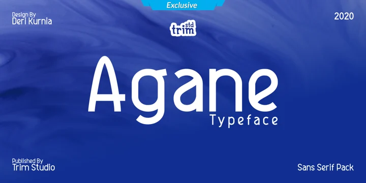 Пример шрифта Agane