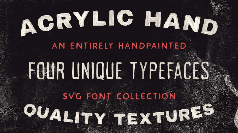 Пример шрифта Acrylic Hand