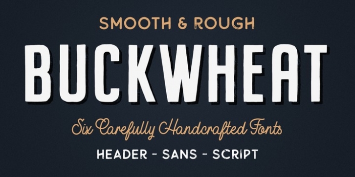 Пример шрифта Buckwheat
