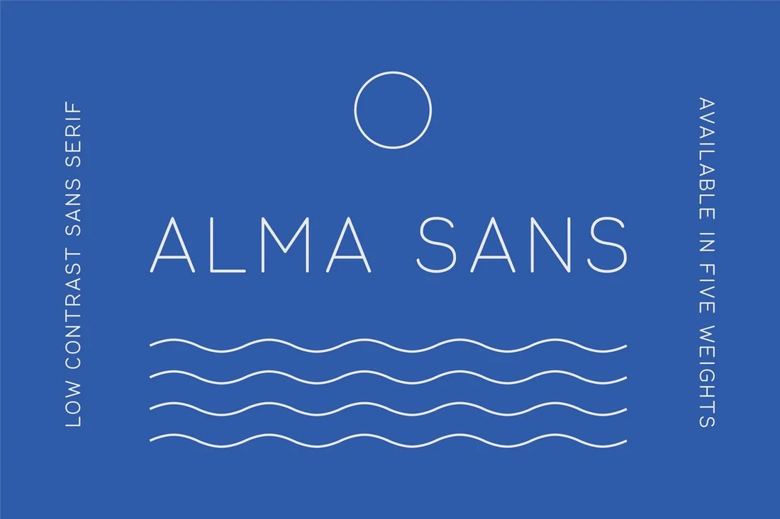 Пример шрифта Alma Sans