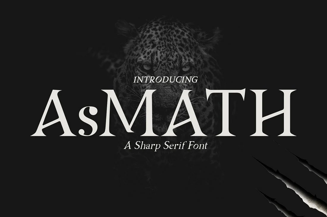 Пример шрифта Asmath