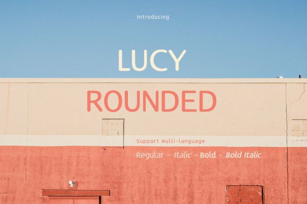 Пример шрифта Lucy Rounded