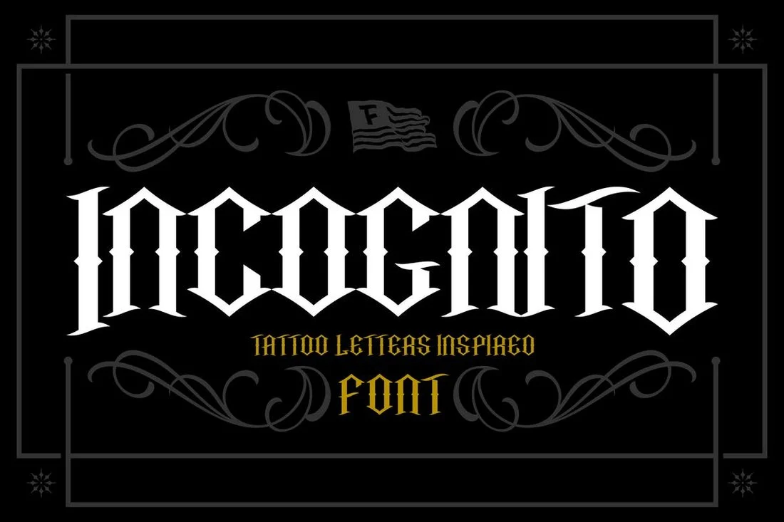 Пример шрифта Incognito