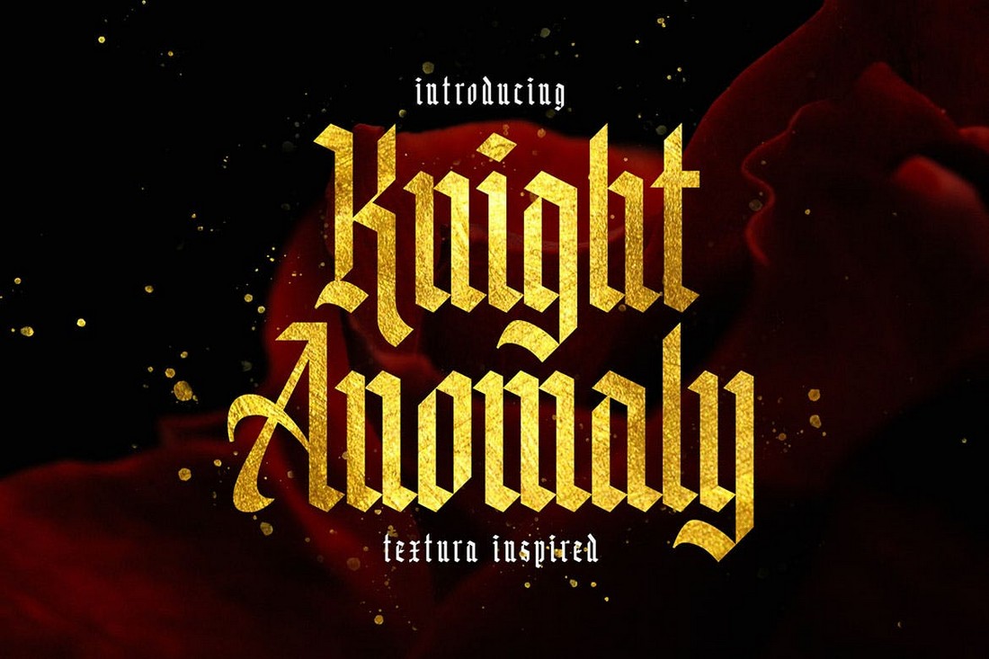 Пример шрифта Knight Anomaly
