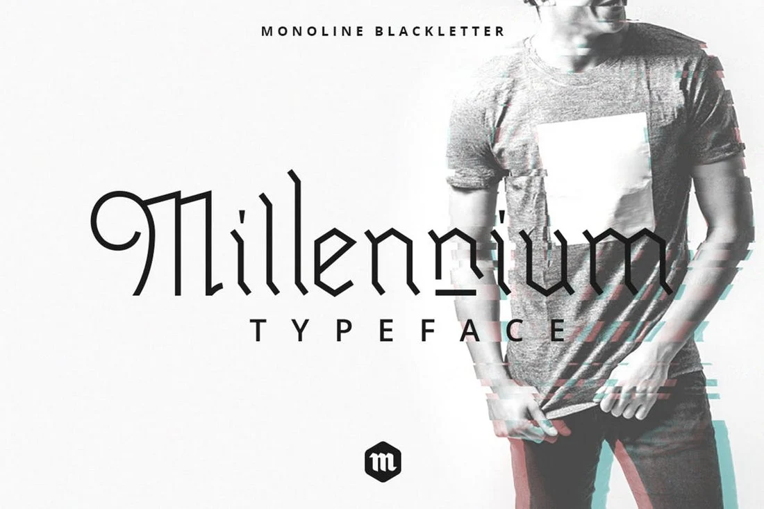 Пример шрифта Millennium