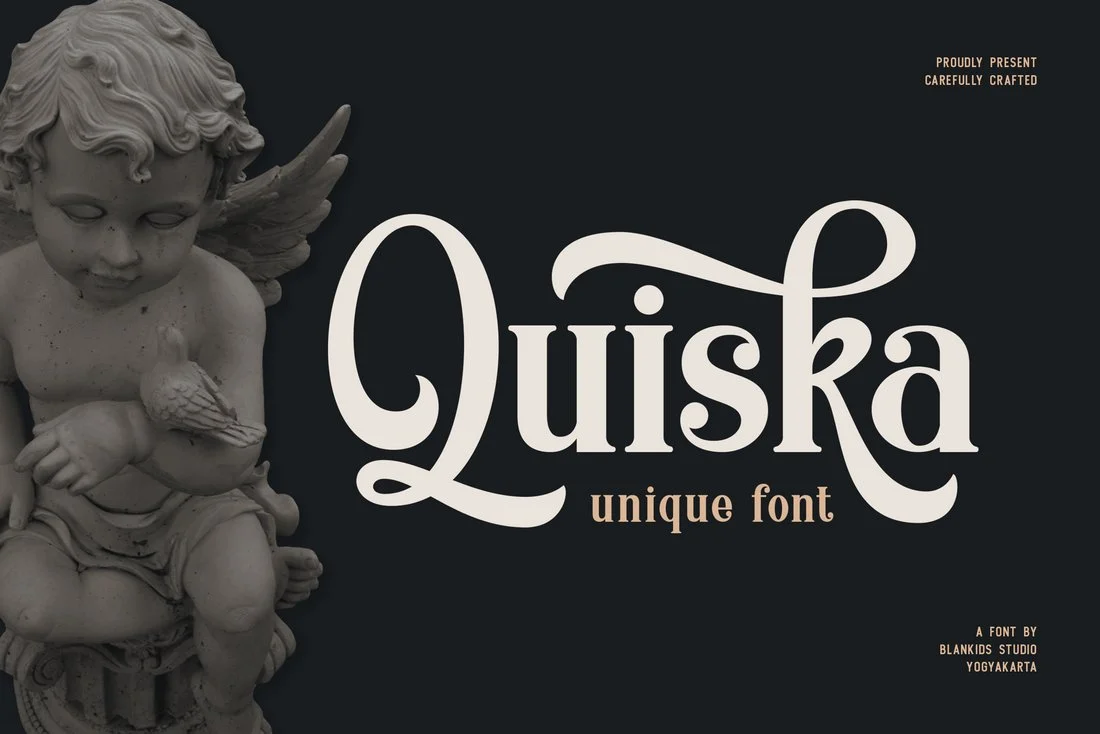 Пример шрифта Quiska