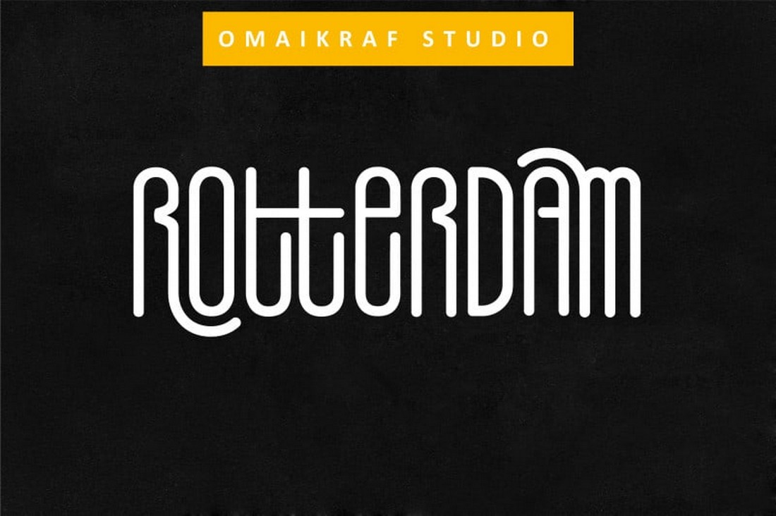 Пример шрифта Rotterdam