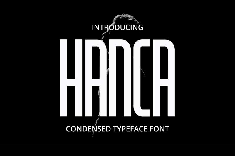 Пример шрифта Hanca