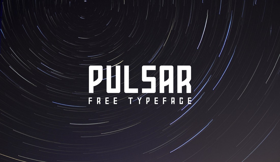 Пример шрифта Pulsar