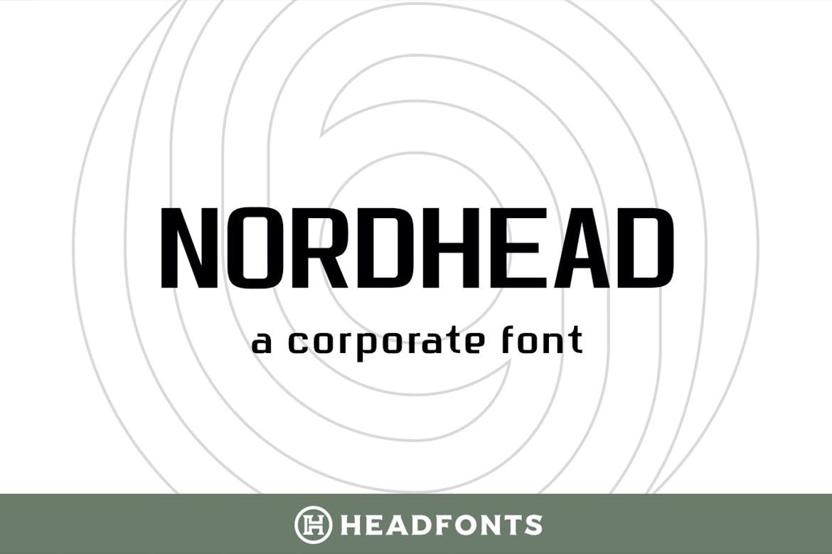 Пример шрифта Nordhead