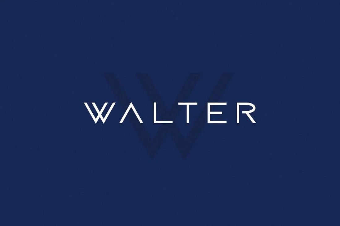Пример шрифта Walter