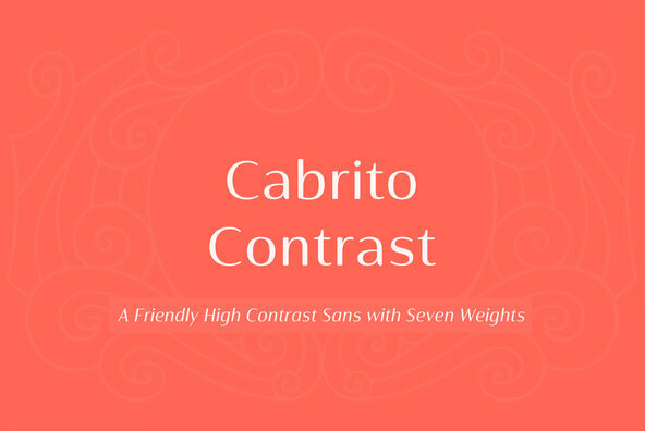 Пример шрифта Cabrito Contrast