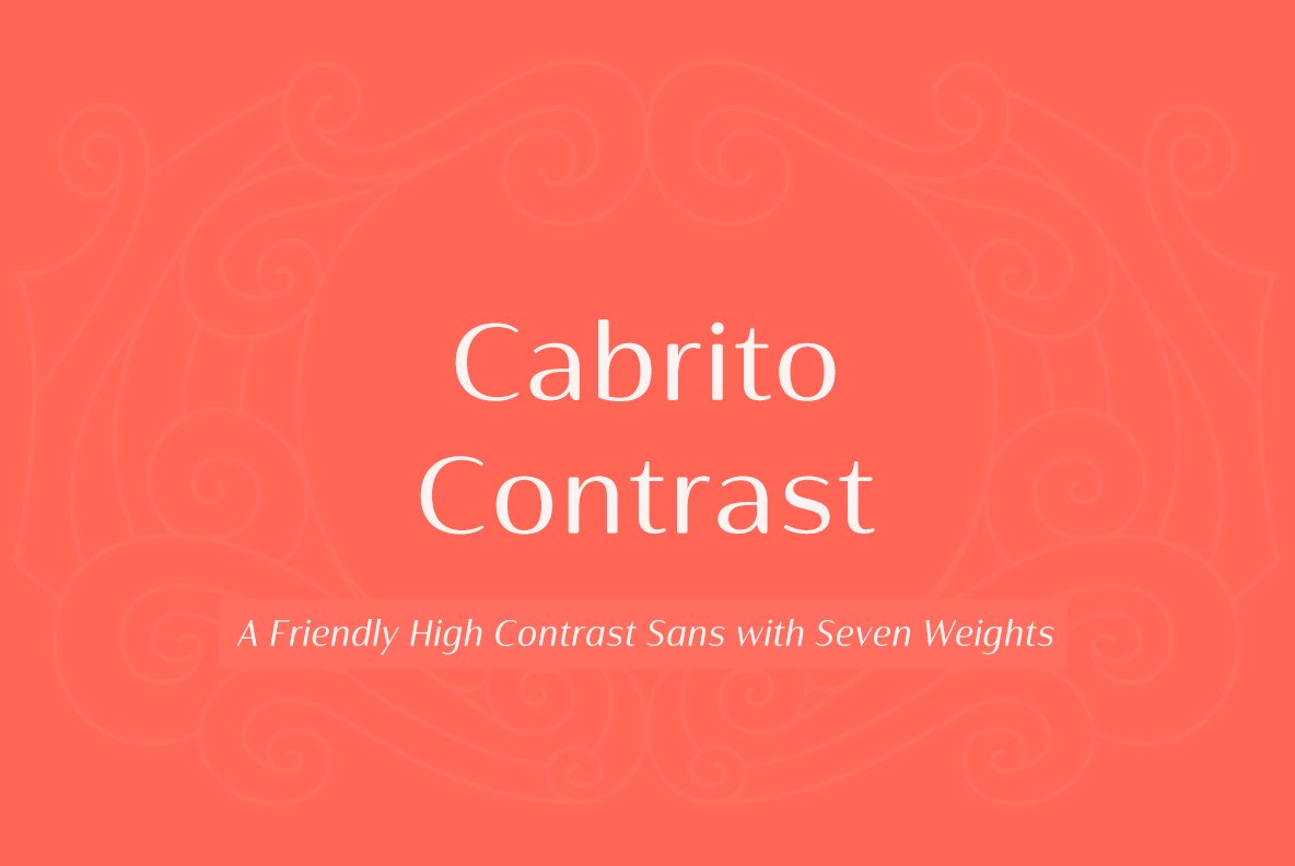 Пример шрифта Cabrito Contrast Ext