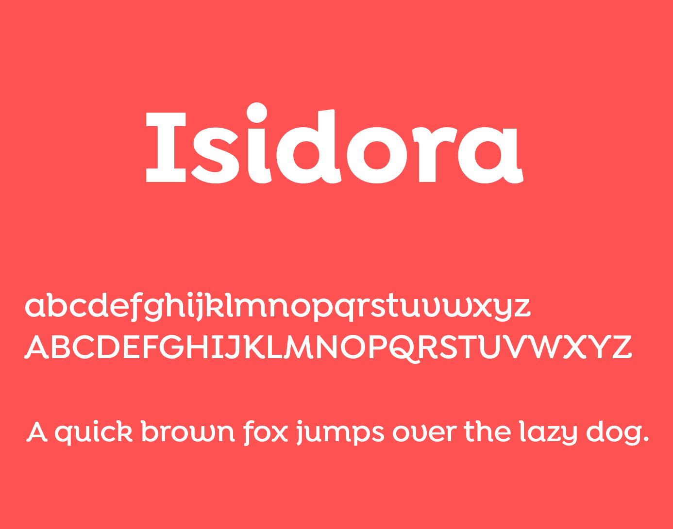 Пример шрифта Isidora
