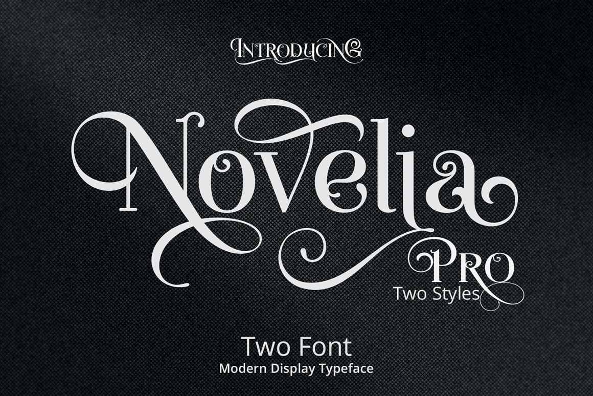 Пример шрифта Novelia