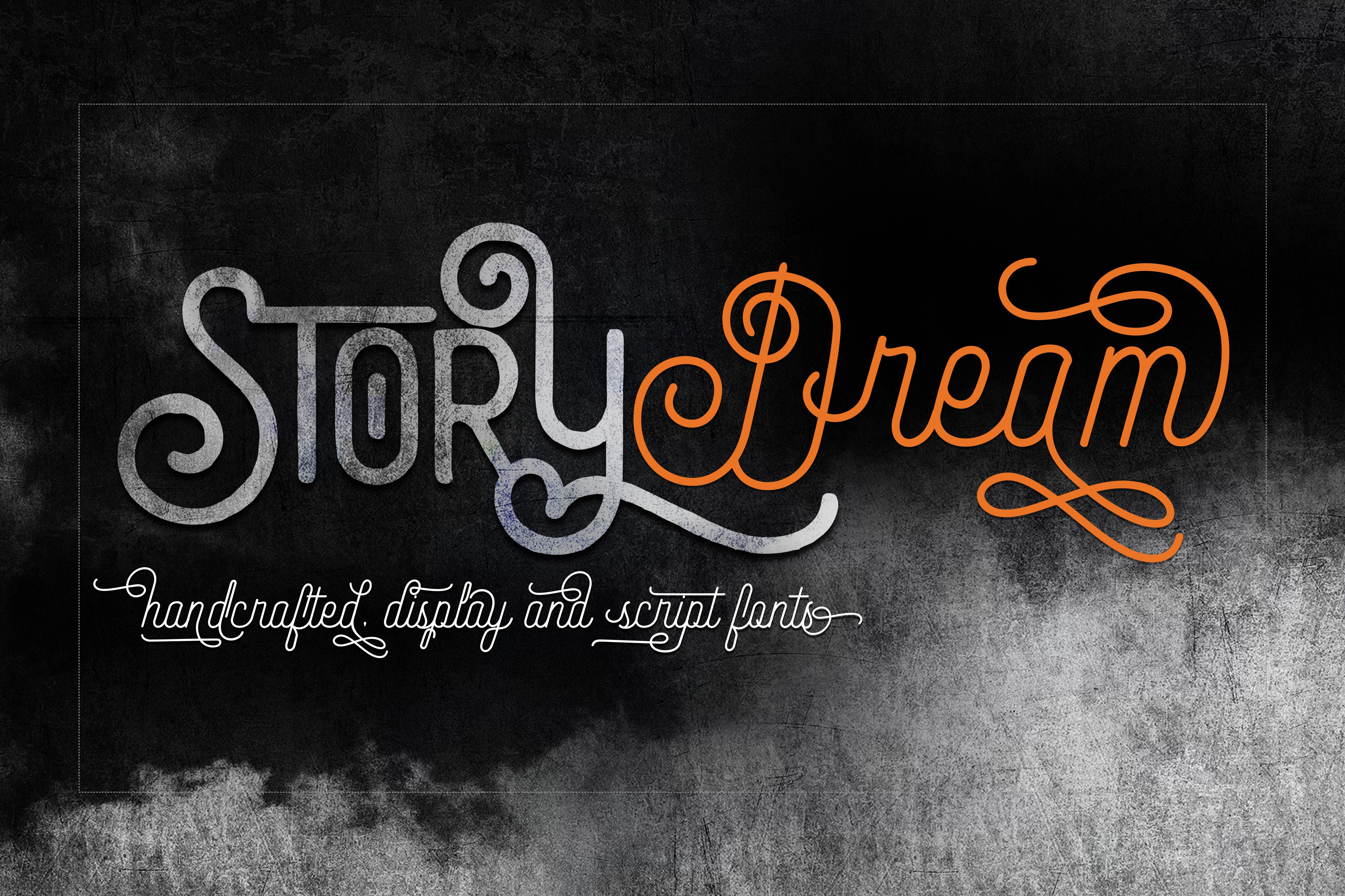 Пример шрифта Story Dream
