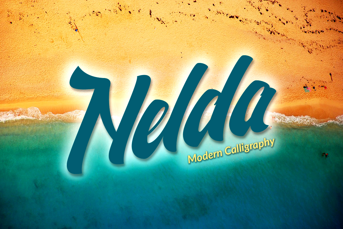 Пример шрифта Nelda
