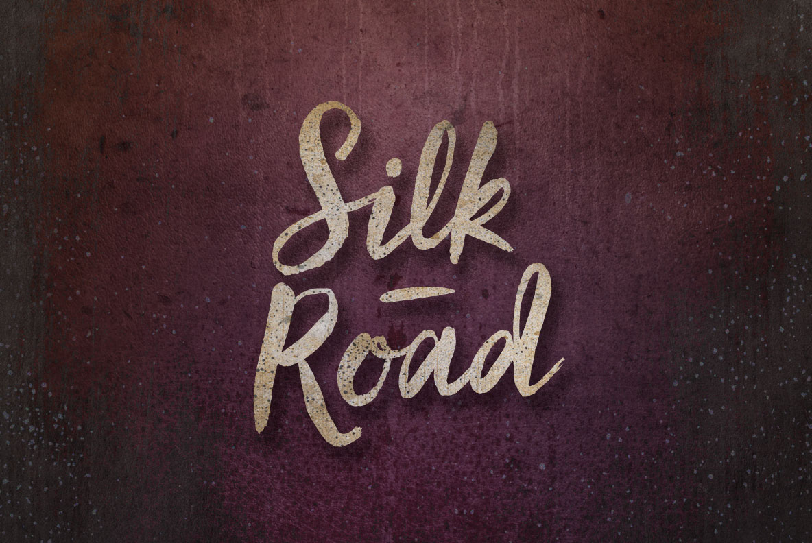 Пример шрифта Silk Road