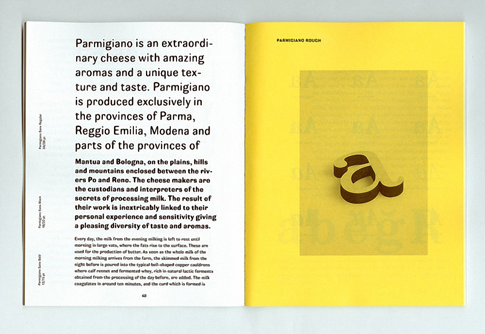 Пример шрифта Parmigiano Text Pro Medium Italic