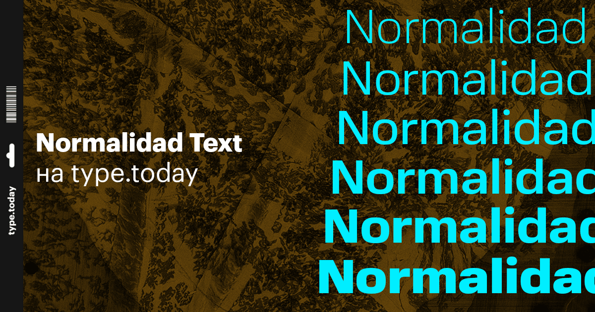 Пример шрифта Normalidad