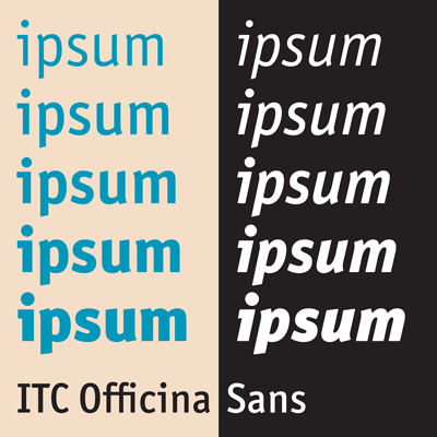 Пример шрифта Officina Sans Medium