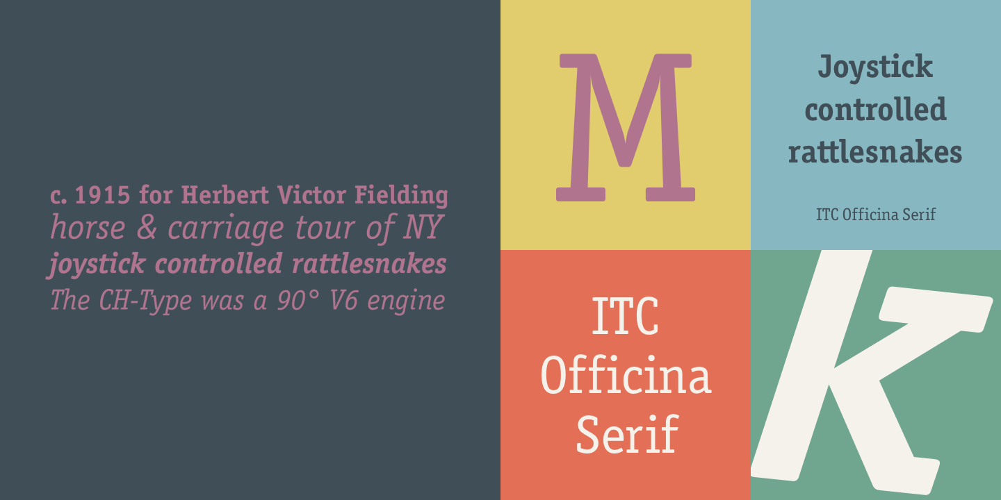 Пример шрифта Officina Serif