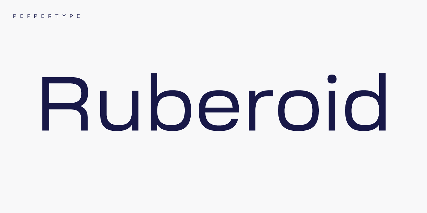 Ruberoid | семейство шрифта | Shrift.pro