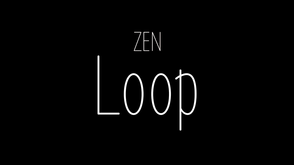 Пример шрифта Zen Loop
