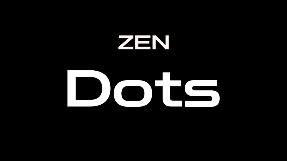 Пример шрифта Zen Dots