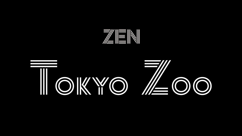 Пример шрифта Zen Tokyo Zoo