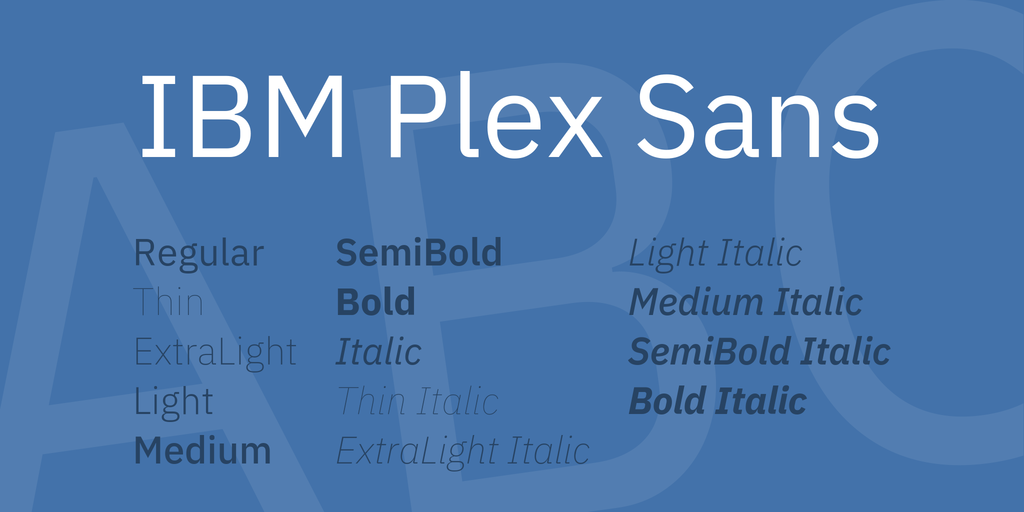 Пример шрифта IBM Plex Sans KR