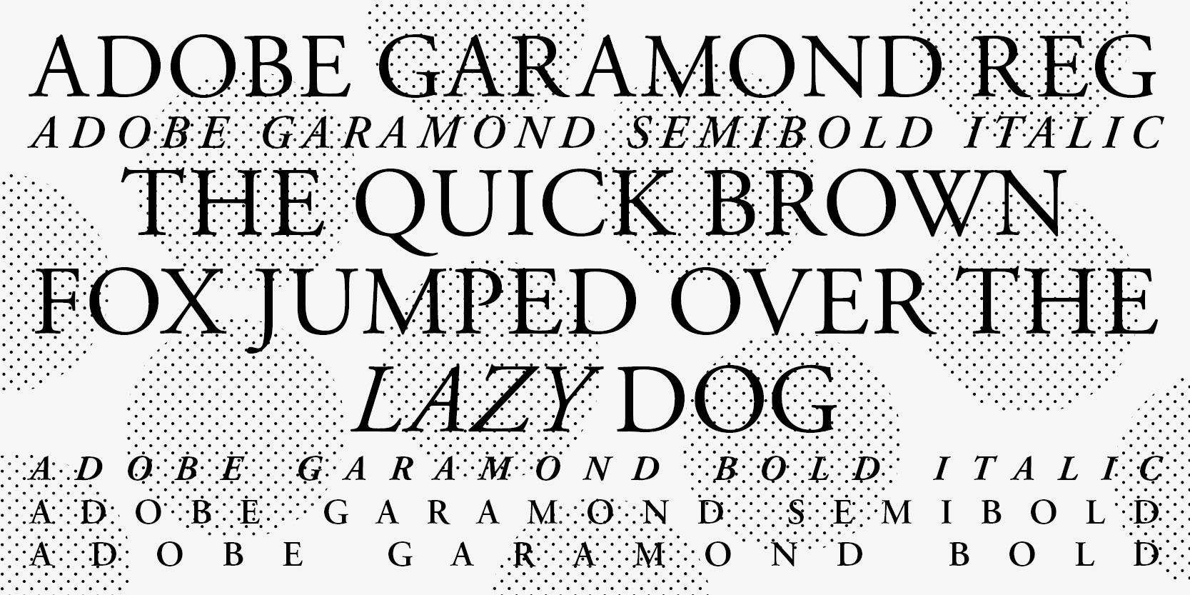 Пример шрифта Adobe Garamond Pro