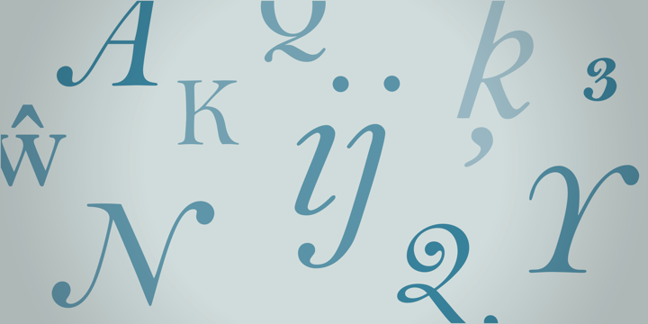 Пример шрифта Bell Bold Italic