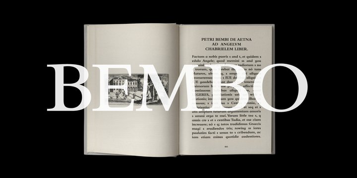 Пример шрифта Bembo