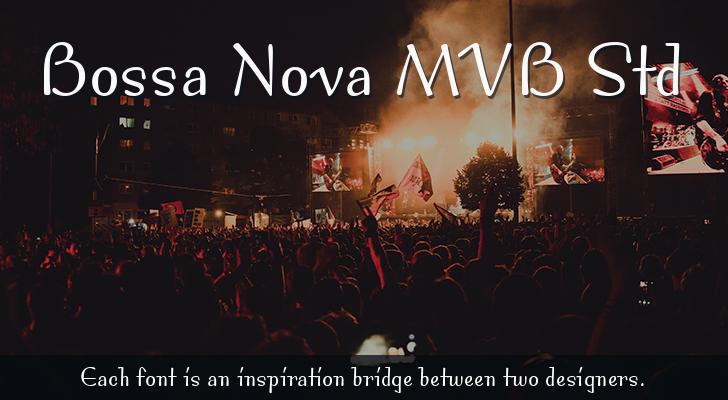 Пример шрифта Bossa Nova MVB