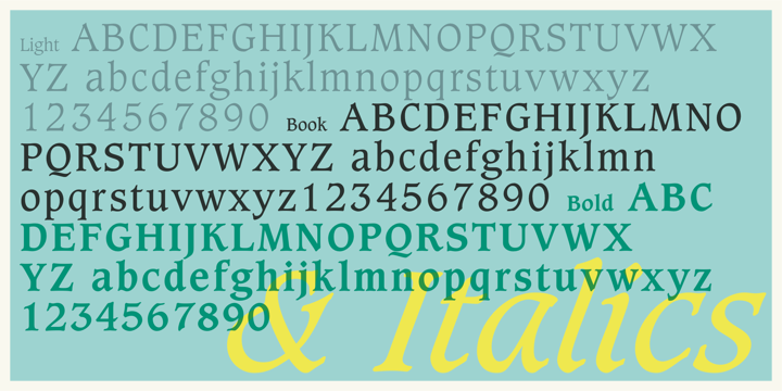 Пример шрифта Caxton Bold Italic