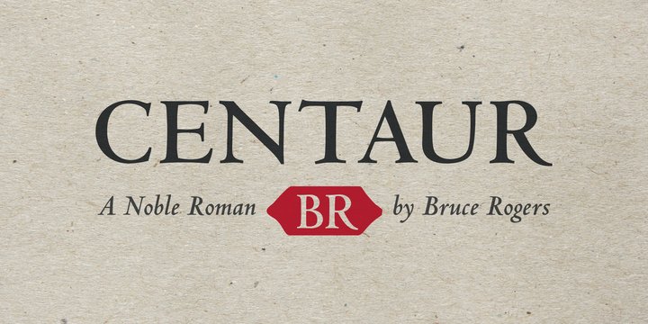 Пример шрифта Centaur