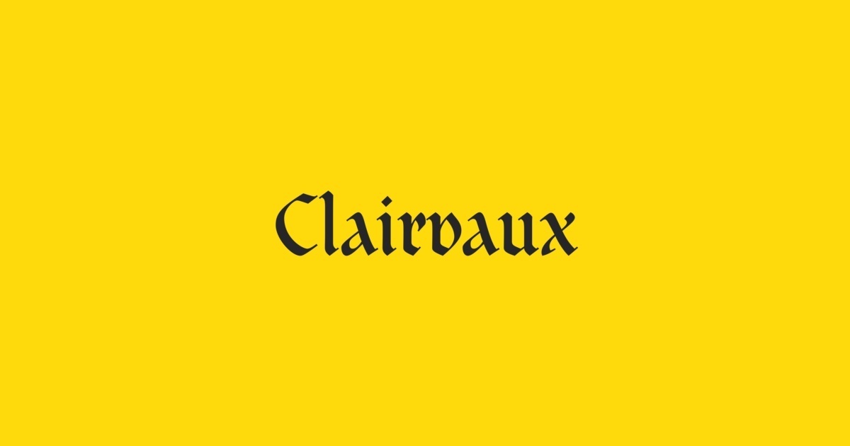 Пример шрифта Clairvaux