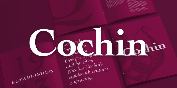 Пример шрифта Cochin