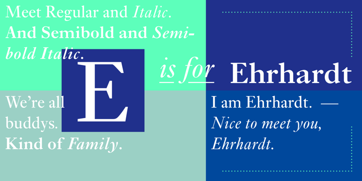 Пример шрифта Ehrhardt