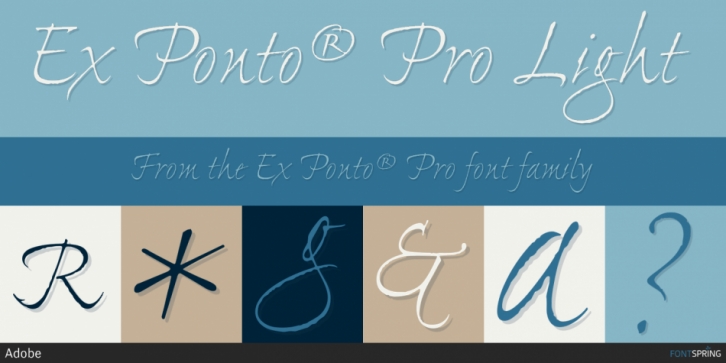 Пример шрифта Ex Ponto Pro