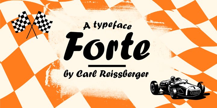 Пример шрифта Forte