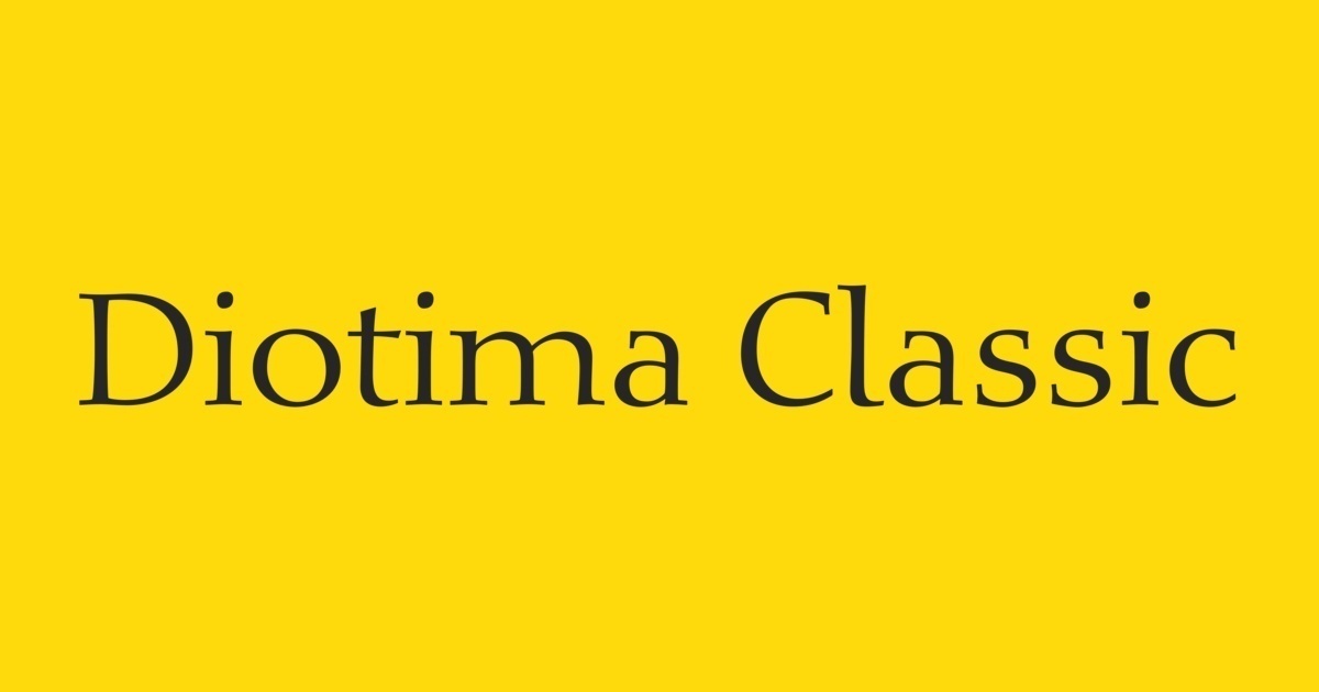 Пример шрифта Diotima