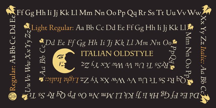 Пример шрифта Italian Old Style Regular