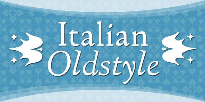 Пример шрифта Italian Old Style
