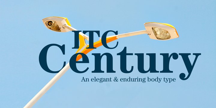 Пример шрифта ITC Century