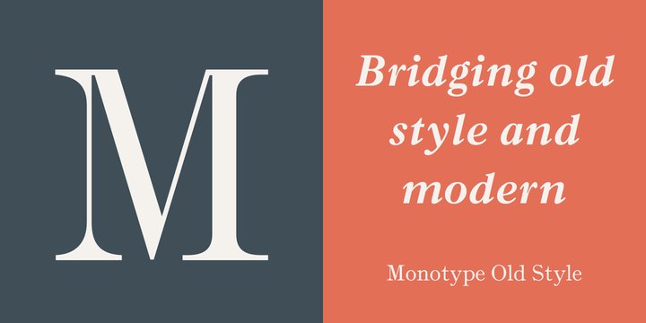 Пример шрифта Monotype Old Style Bold