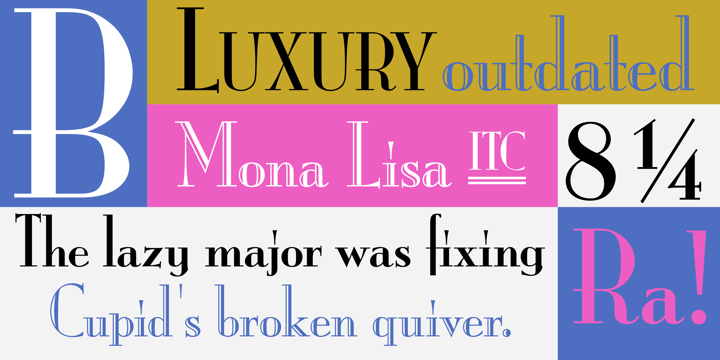 Пример шрифта ITC Mona Lisa
