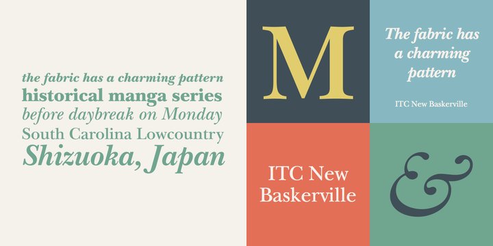 Пример шрифта ITC New Baskerville