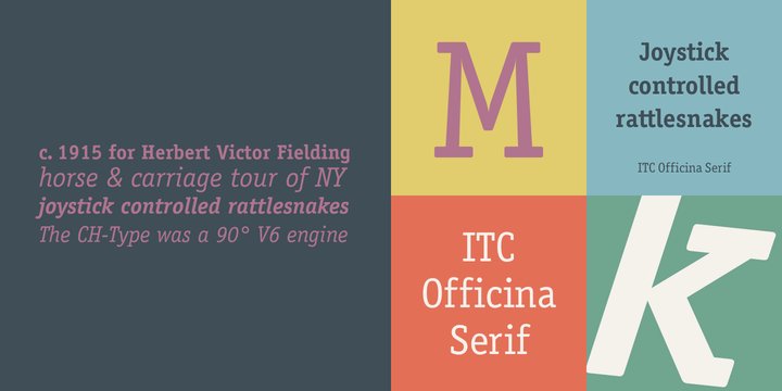 Пример шрифта ITC Officina Serif
